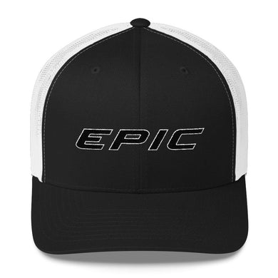 Epic Logo Retro Trucker Cap (Black - White)