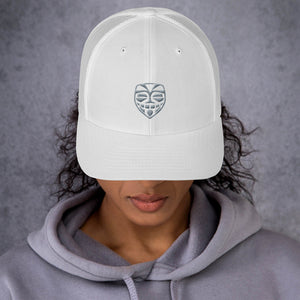 Epic Tiki Retro Trucker Cap (White - White)