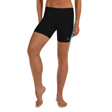 Load image into Gallery viewer, Epic Performance Shorts (Black - Turquoise/White)