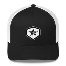 Load image into Gallery viewer, Epic Shield Retro Trucker Cap (Black - White)