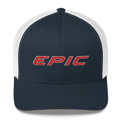 Epic Logo Retro Trucker Cap (Navy - White)