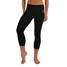 Load image into Gallery viewer, Epic Performance Capris (Black - Turquoise/White)