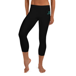 Epic Performance Capris (Black - Turquoise/White)