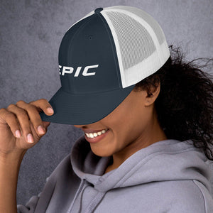 Epic Logo Retro Trucker Cap (Navy - White)