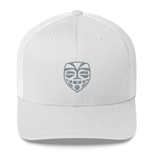 Epic Tiki Retro Trucker Cap (White - White)