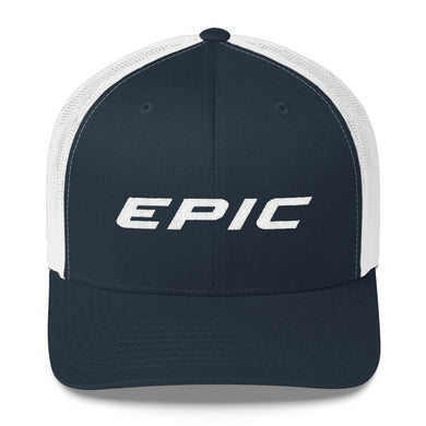 Epic Logo Retro Trucker Cap (Navy - White)