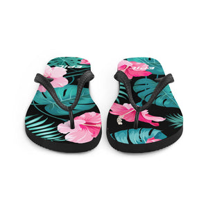 Epic Flops (Black - Turquoise/Pink Hibiscus)